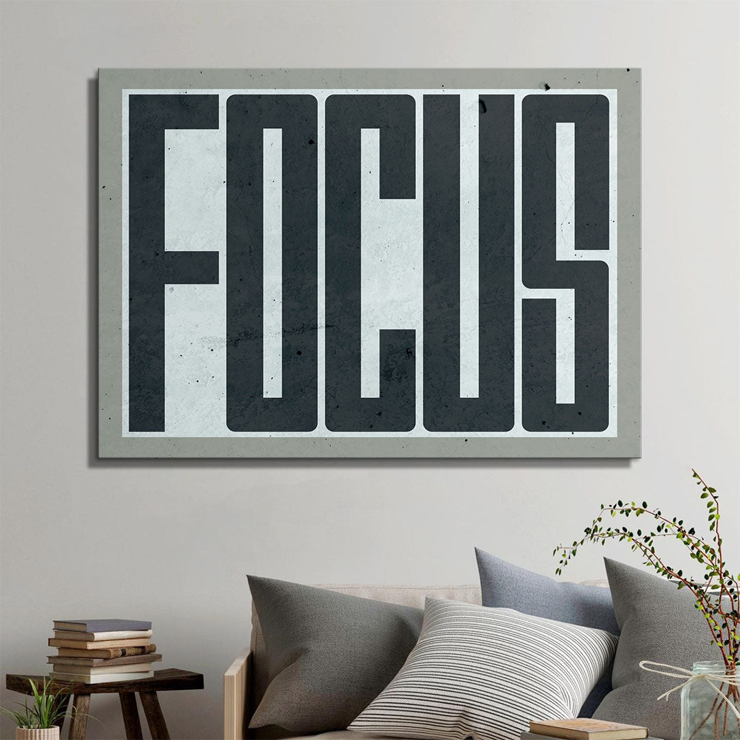 Focus canvas art