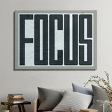 Focus canvas wall art