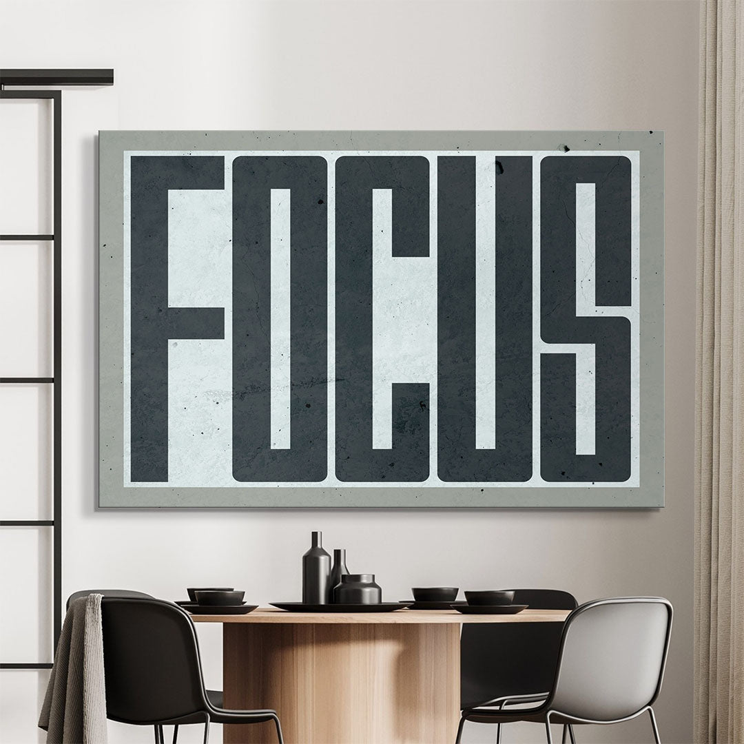 Focus canvas art