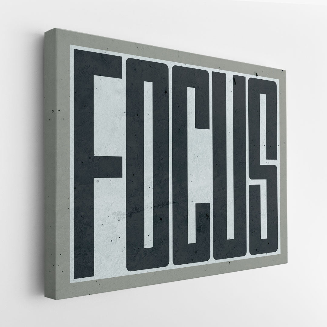 Focus canvas art