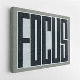 Focus canvas wall art