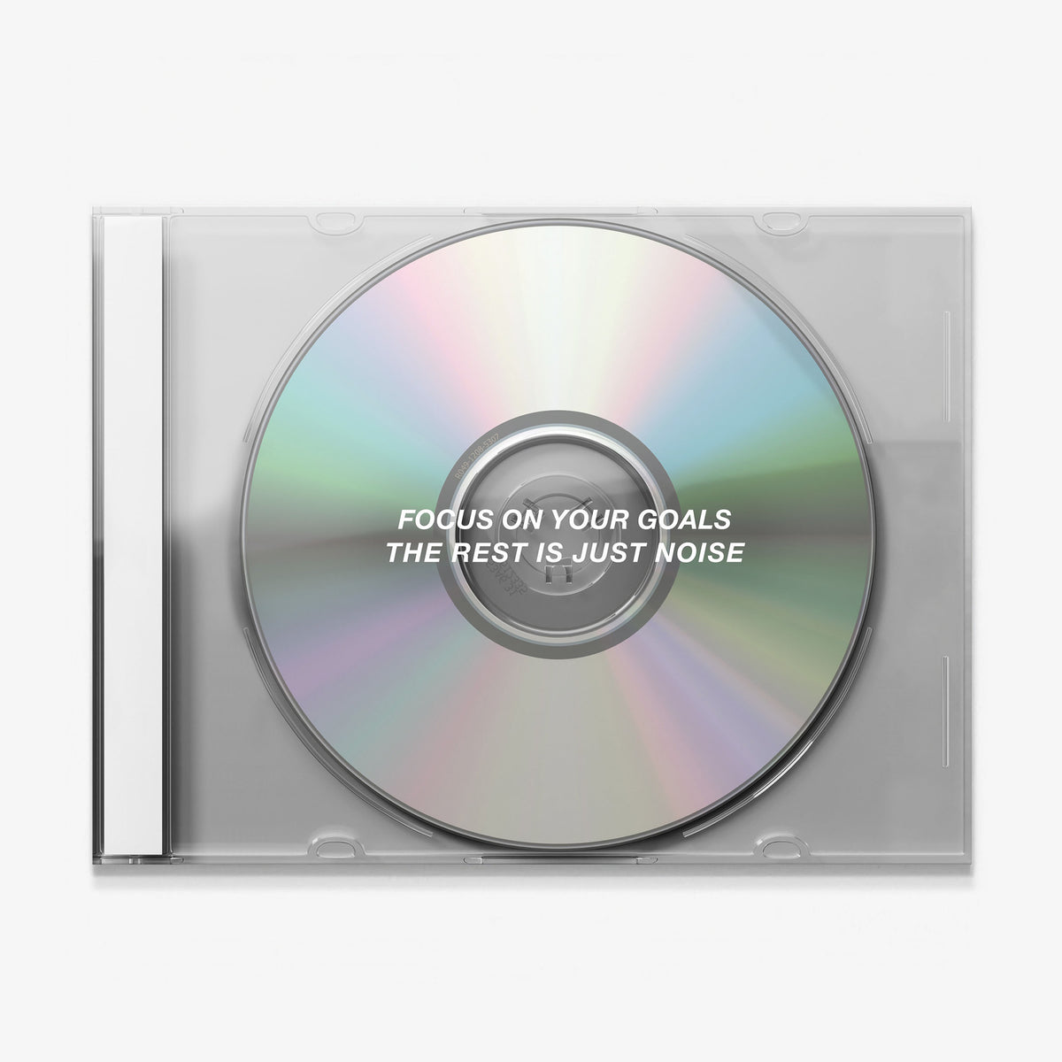 Focus On Your Goals iridescent CD canvas wall art