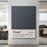 Focus Palette canvas wall art