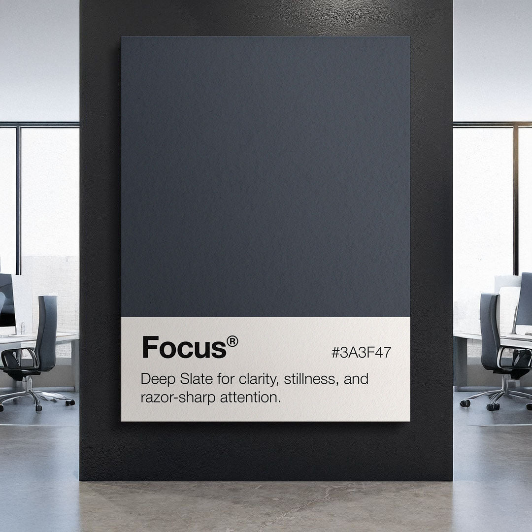 Focus Palette motivational canvas wall art