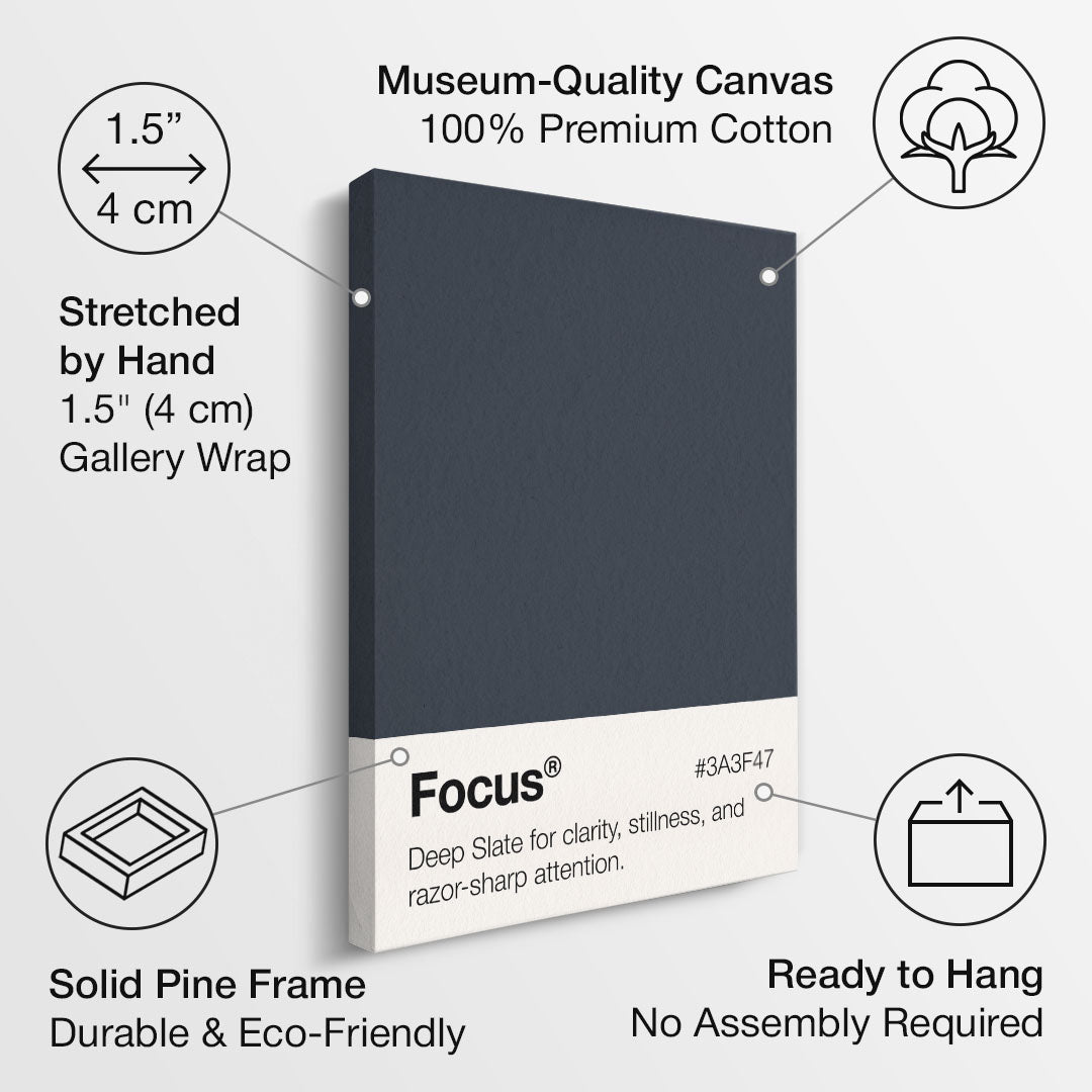 Focus Palette motivational canvas wall art