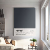 Focus Palette canvas wall art