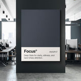 Focus Palette canvas wall art