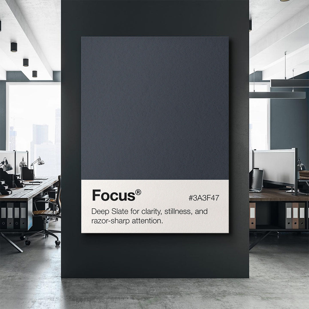 Focus Palette motivational canvas wall art