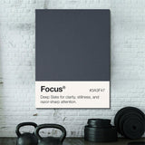 Focus Palette canvas wall art