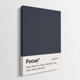 Focus Palette canvas wall art