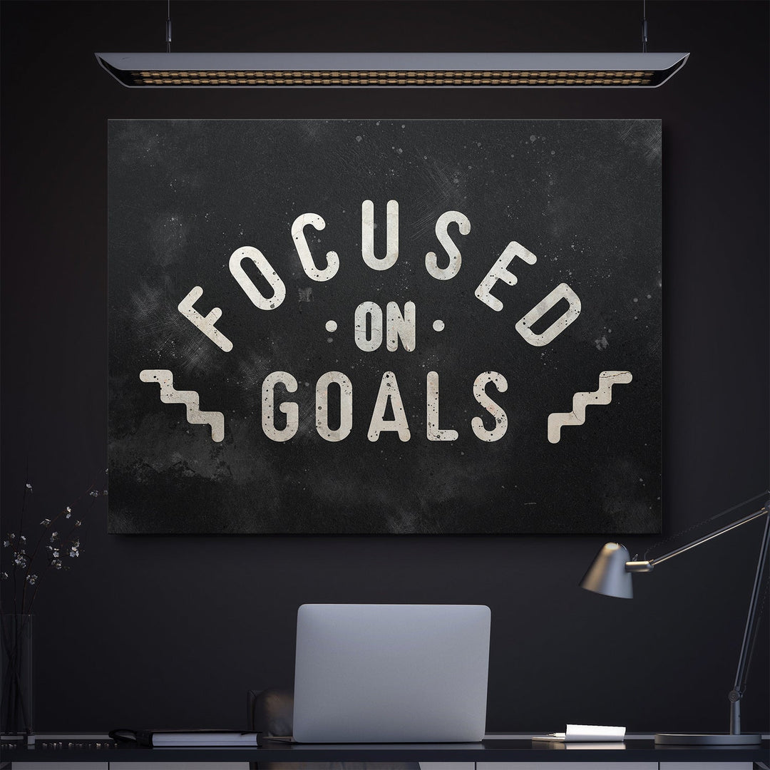 Focused On Goals canvas art