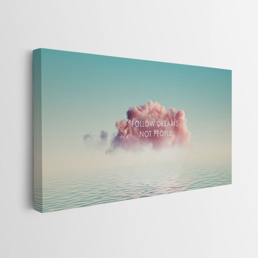 Follow Your Dreams canvas wall art