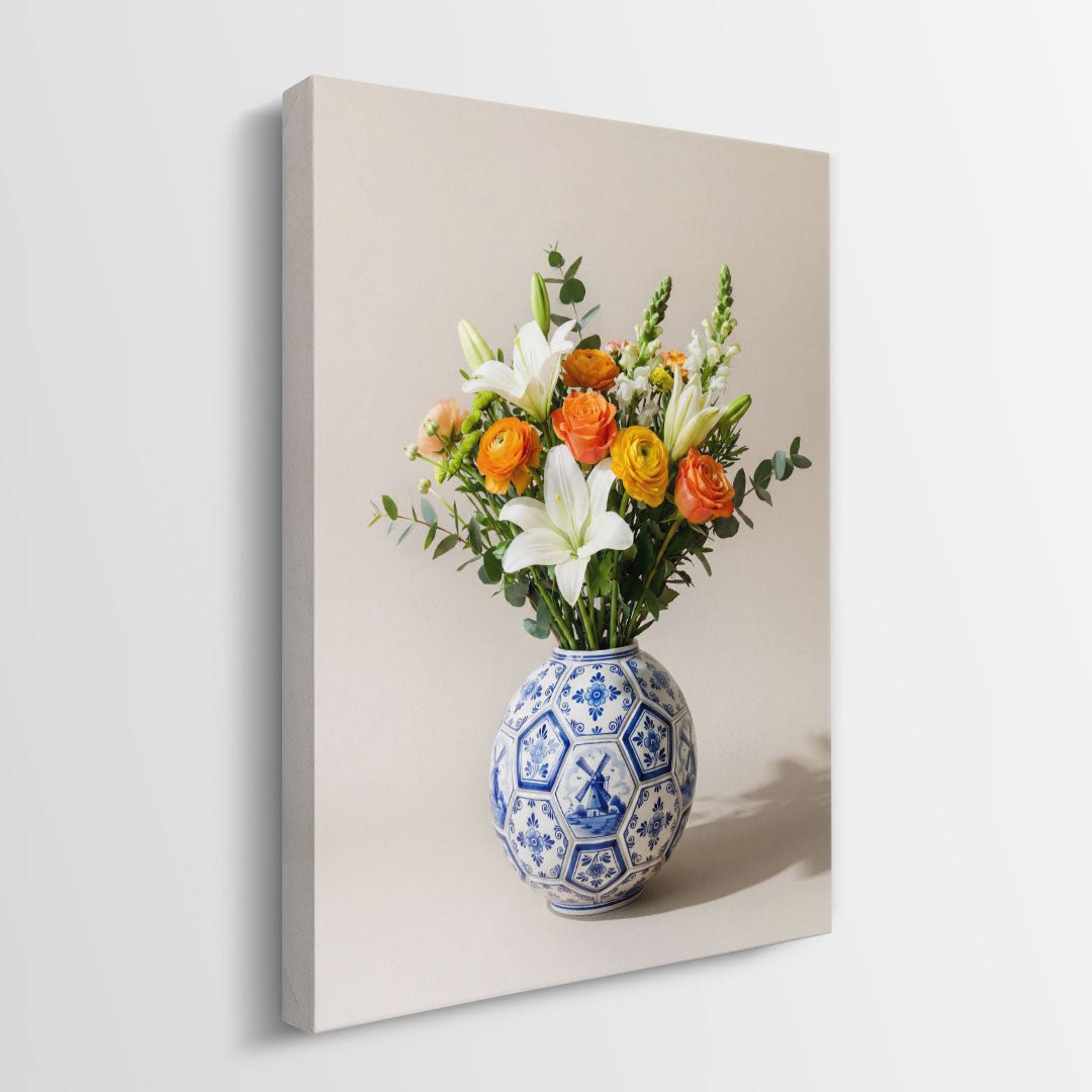 Football Vase canvas wall art