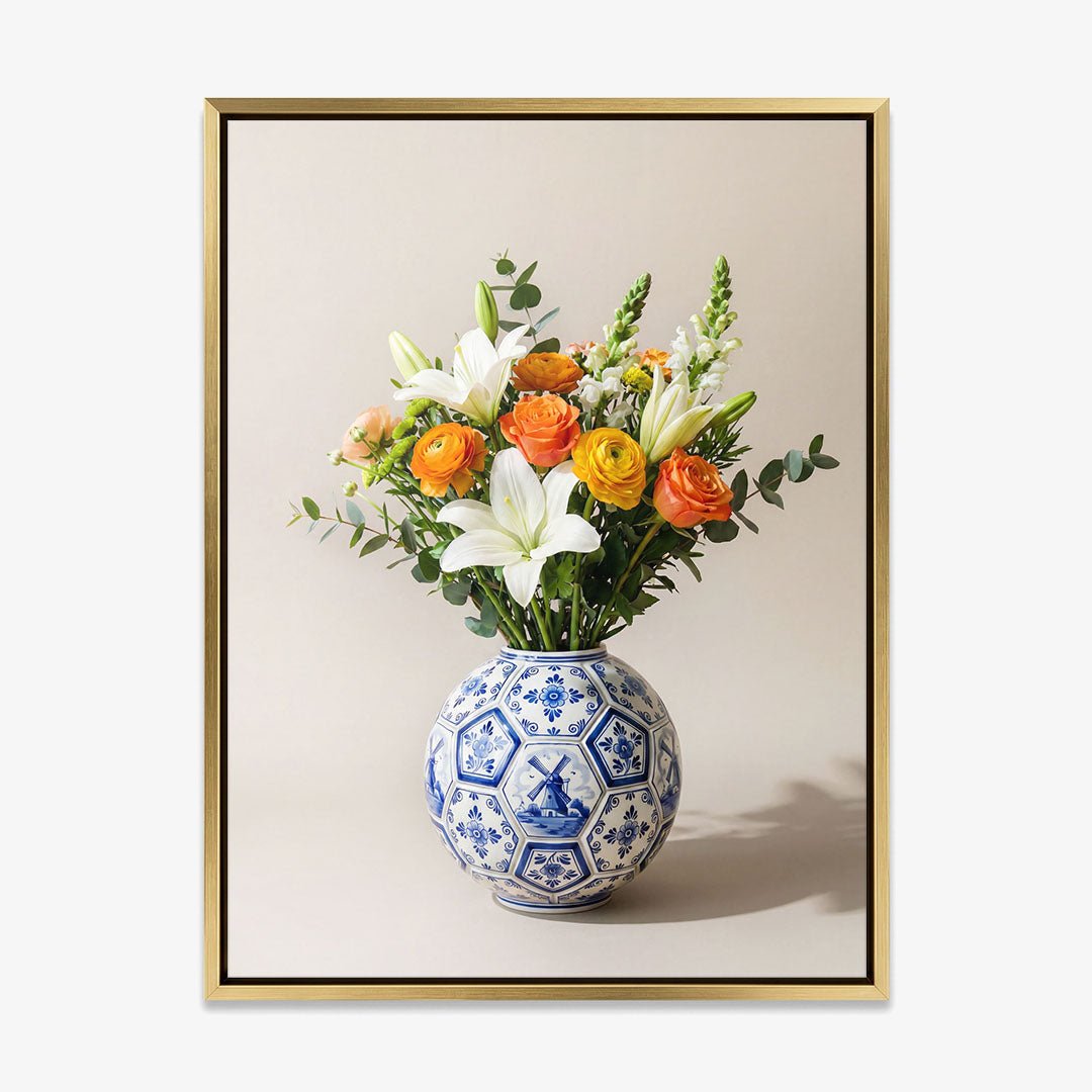 Football Vase canvas wall art