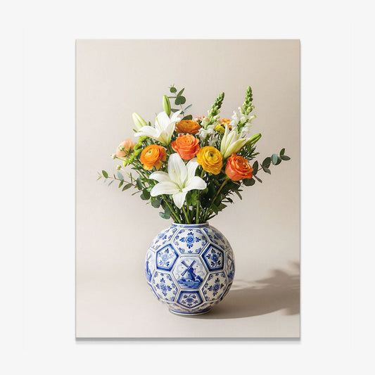 Football Vase canvas wall art