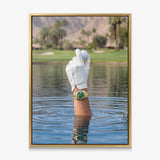 Found It golf canvas gold frame