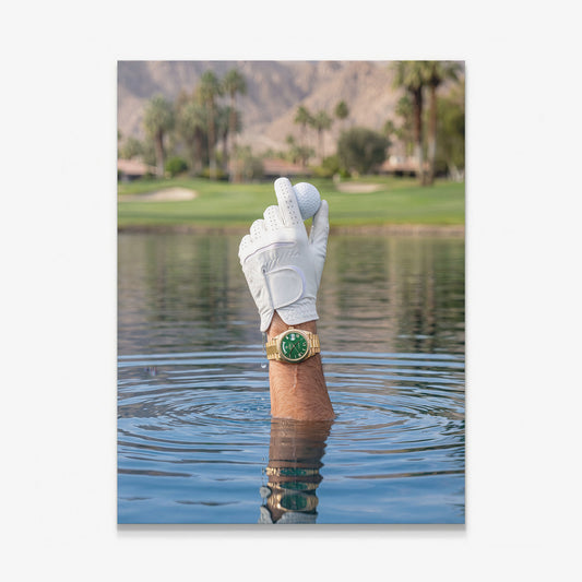 Found It golf canvas wall art print