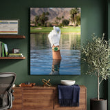 Found It golf wall art canvas in a modern room