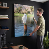 Found It golf canvas held by a person