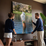 Found It golf canvas viewed by a couple