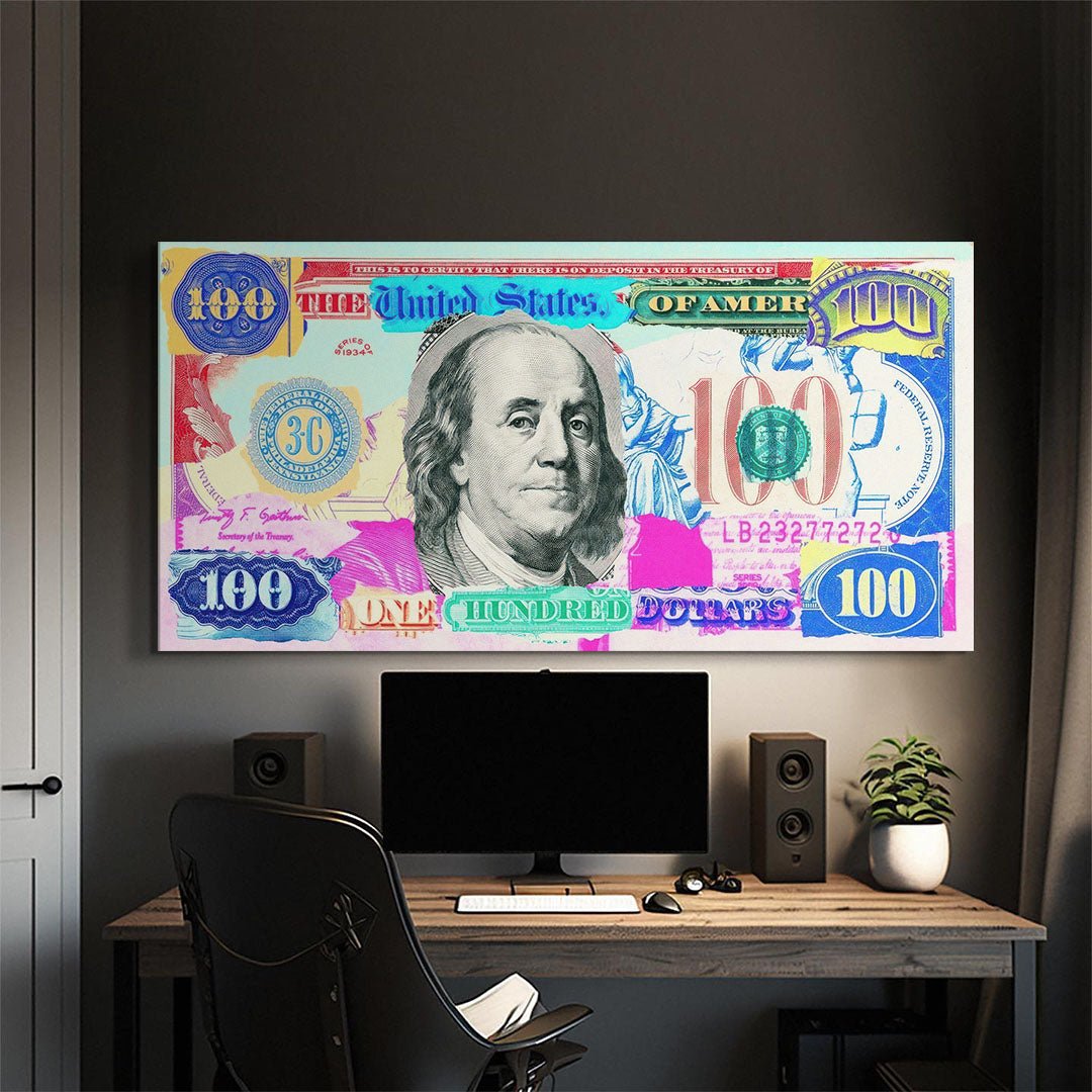 Franklin in Color canvas art