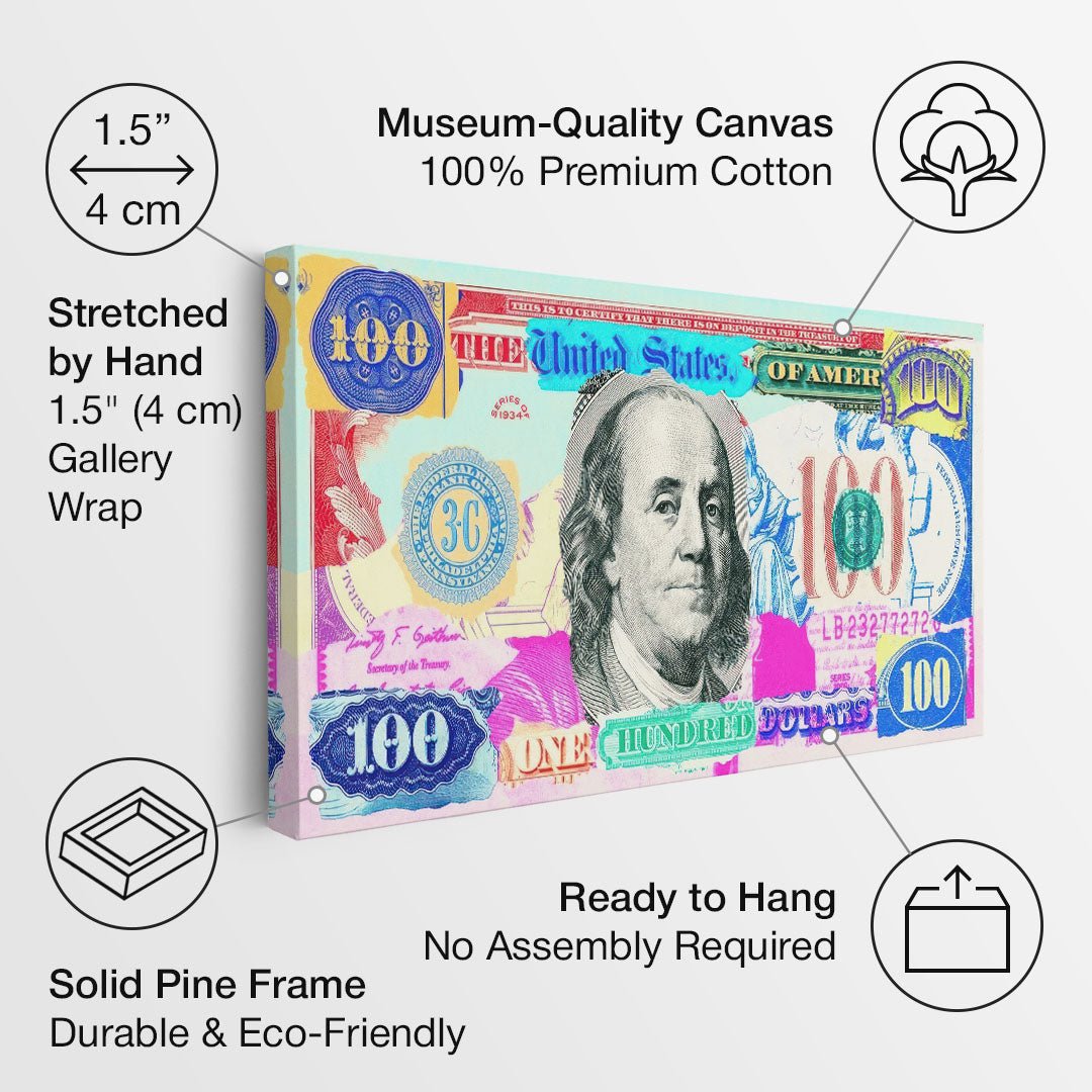 Franklin in Color canvas art