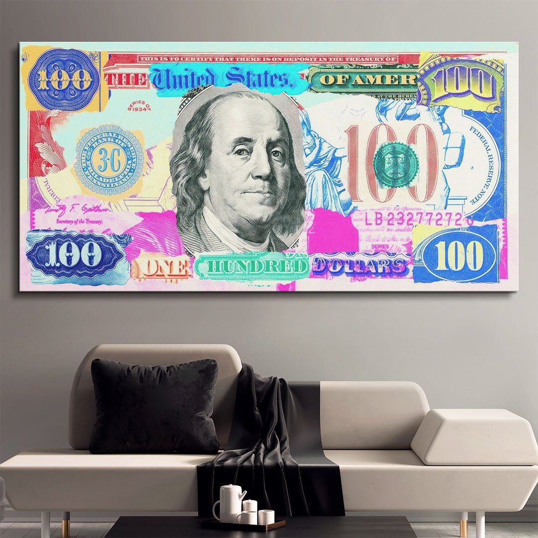 Franklin in Color canvas art