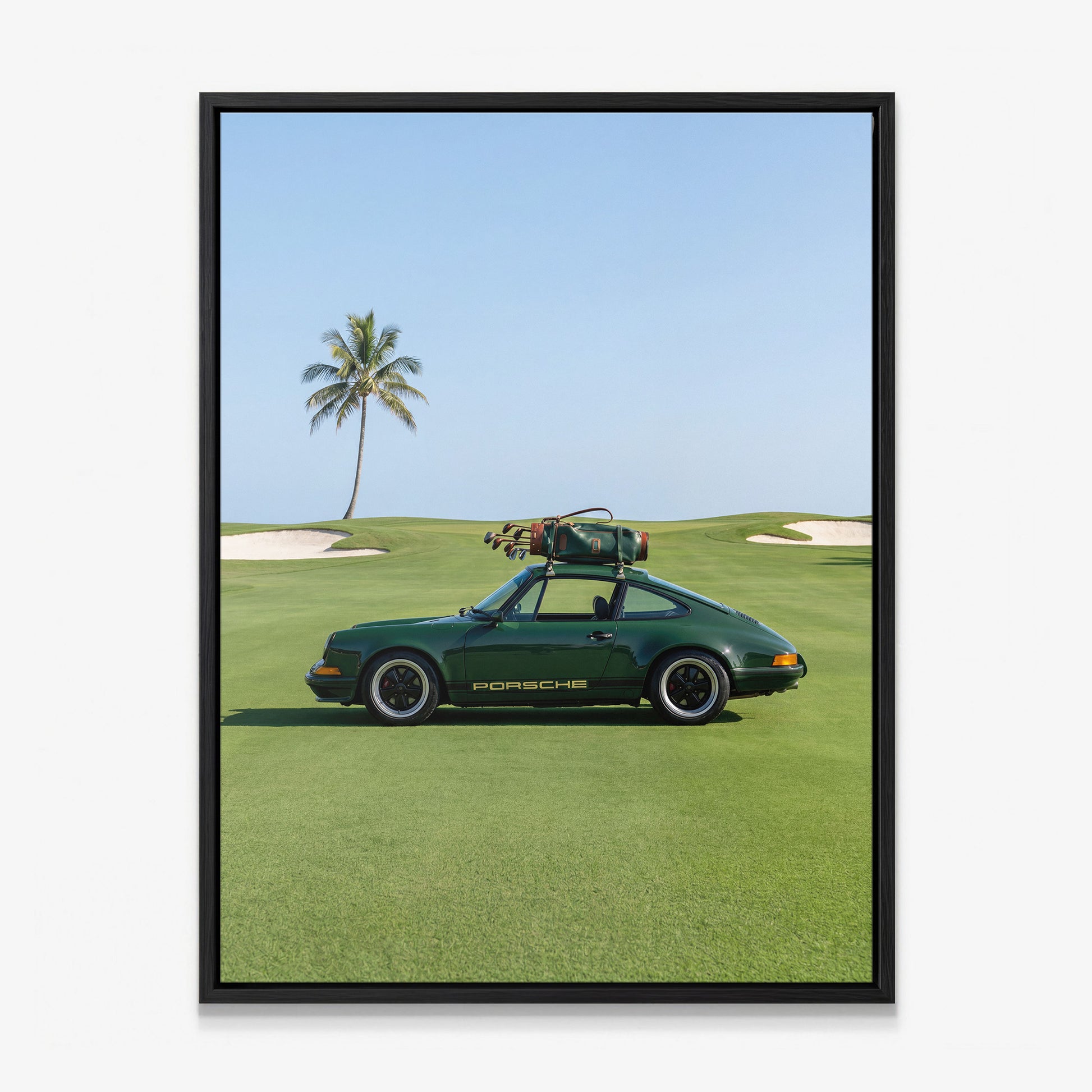 German Golf Cart canvas black frame
