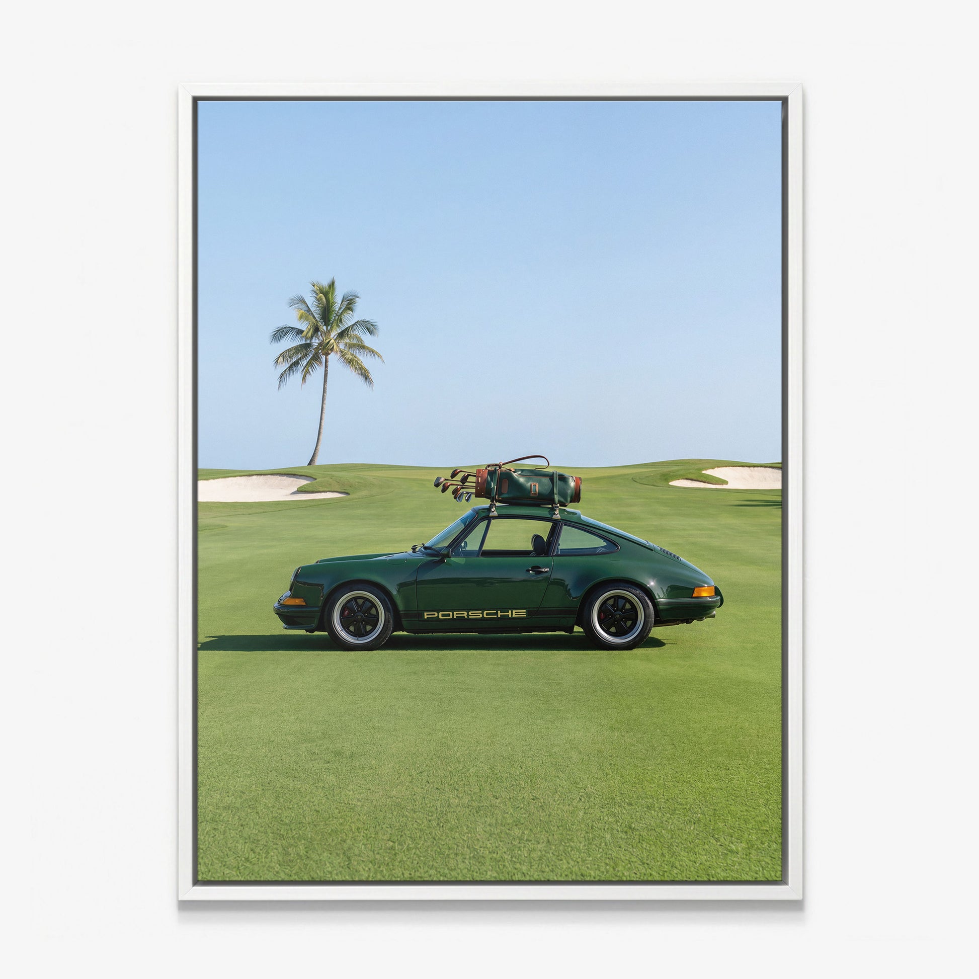 German Golf Cart canvas white frame