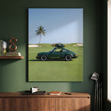German Golf Cart wall art canvas in a modern room