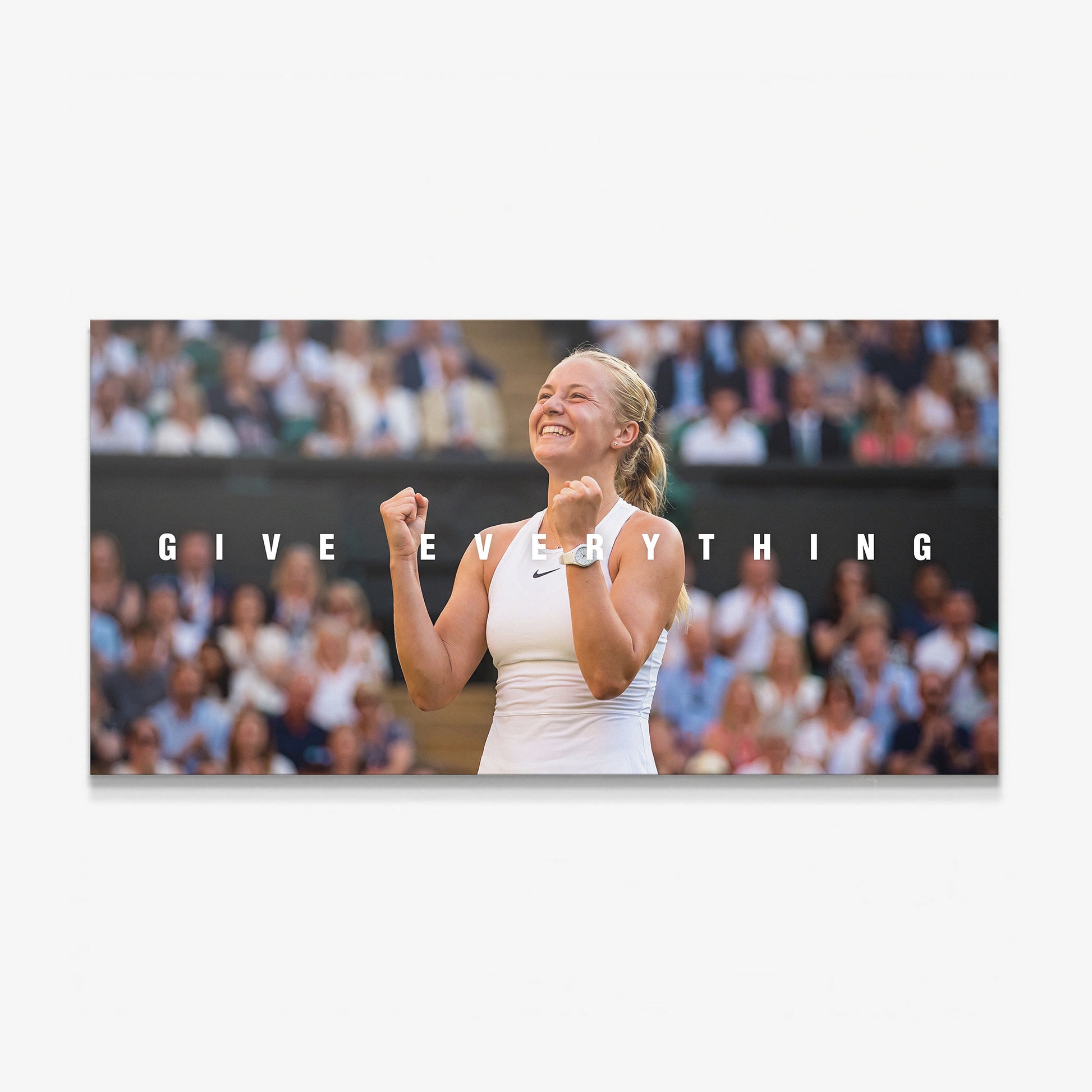 Give Everything tennis canvas wall art print