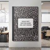 Goals canvas wall art