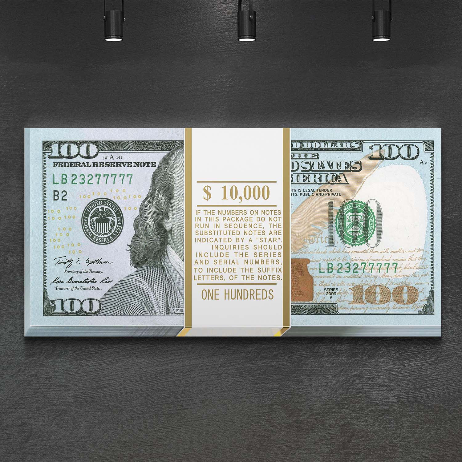 Gold Stack (Dollar Edition) canvas art