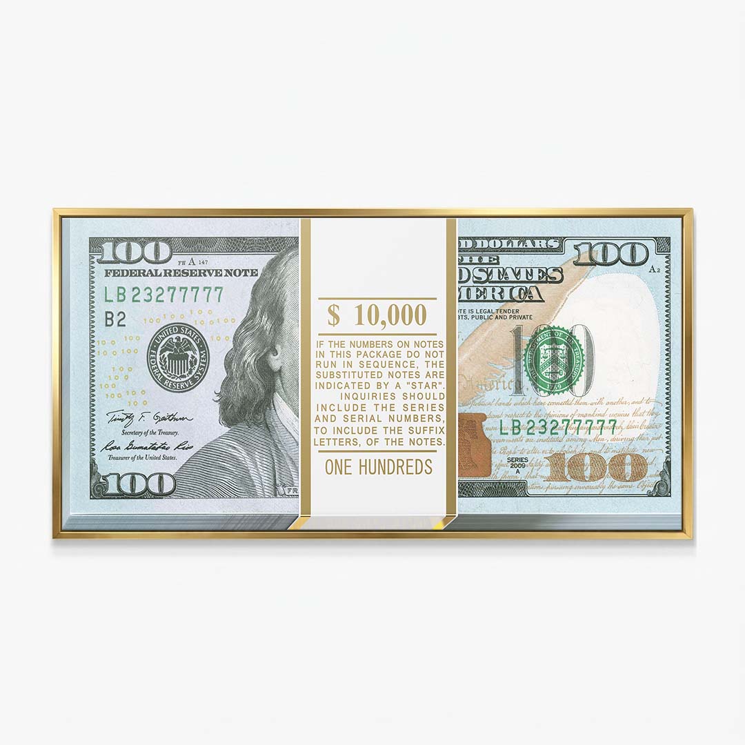 Gold Stack (Dollar Edition) canvas wall art