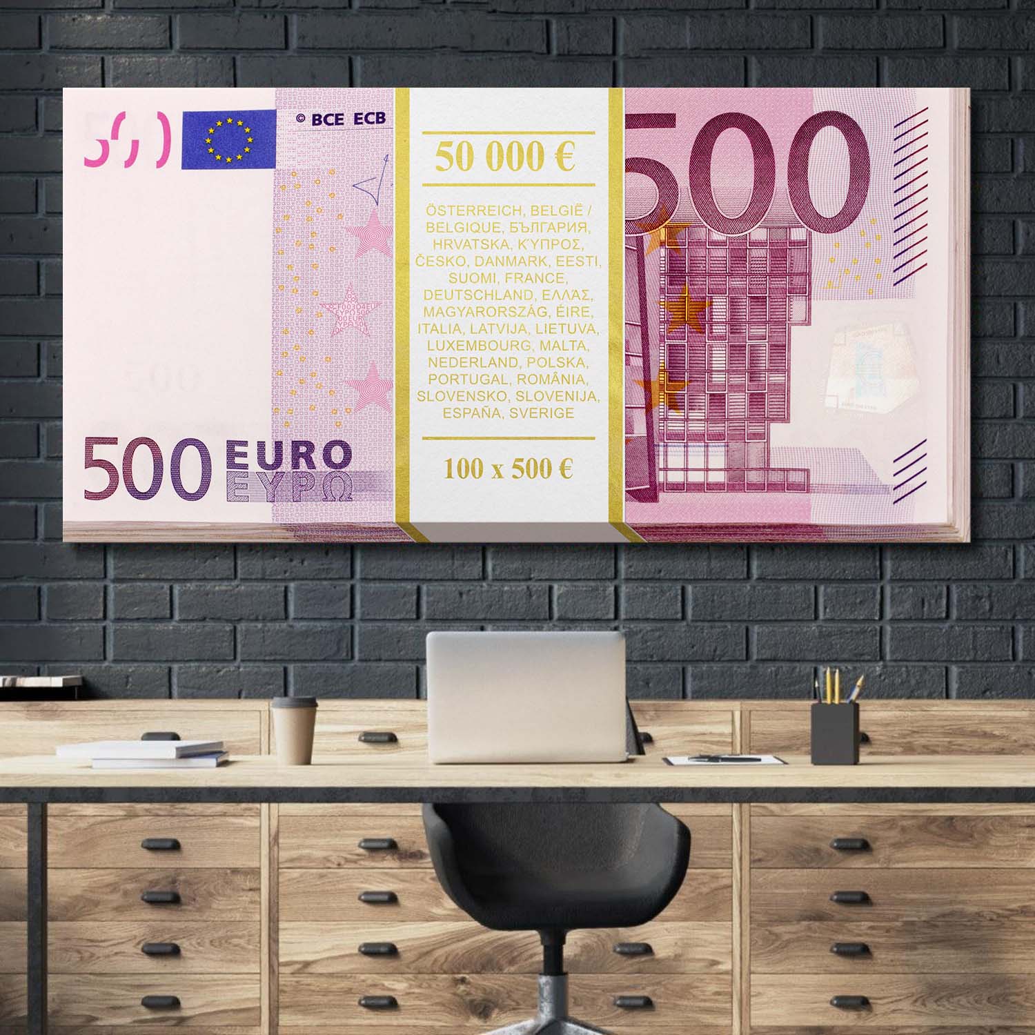 Gold Stack (Euro Edition) canvas art