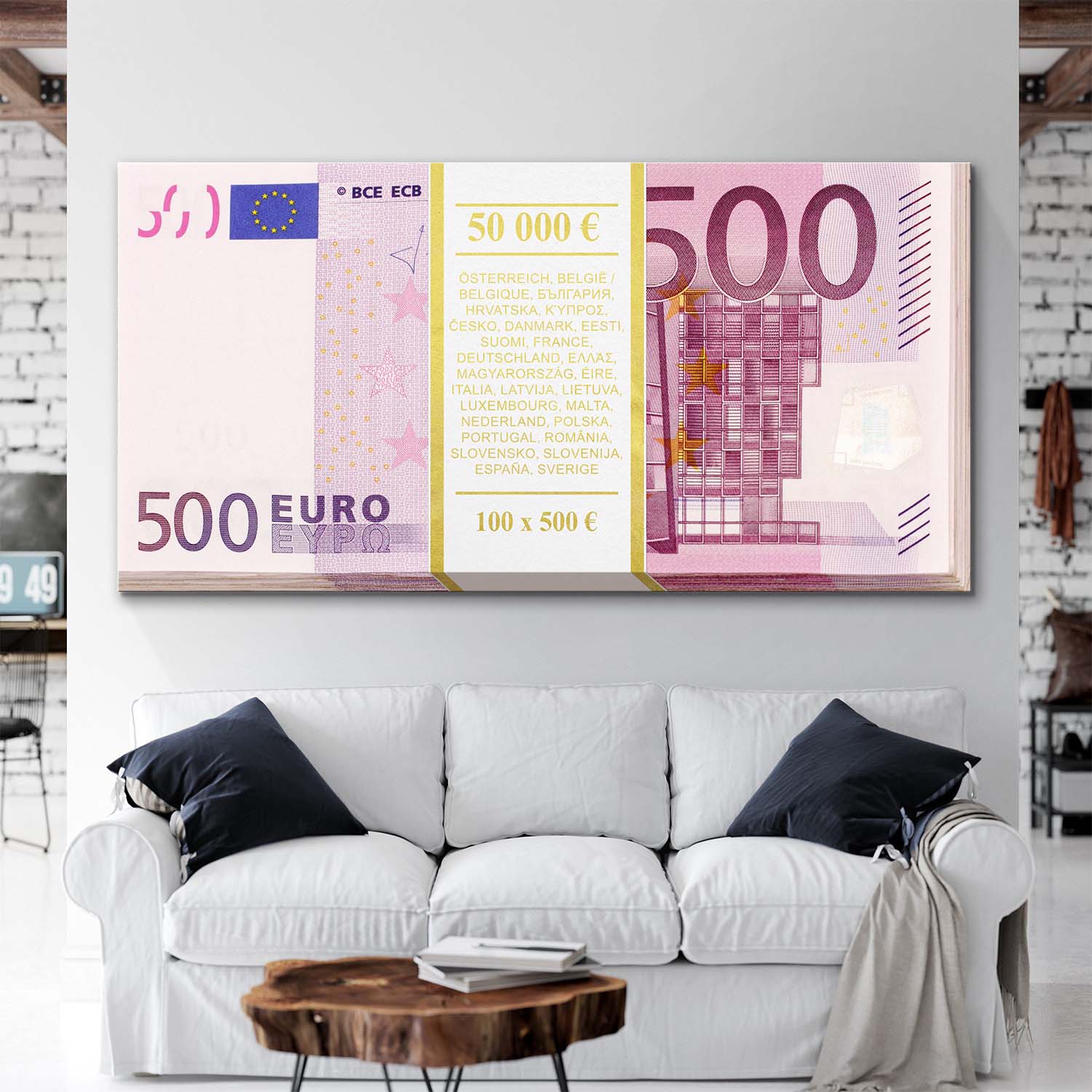 Gold Stack (Euro Edition) canvas wall art