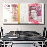 Gold Stack (Pound Edition) canvas wall art
