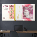 Gold Stack (Pound Edition) canvas wall art