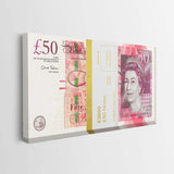 Gold Stack (Pound Edition) canvas wall art