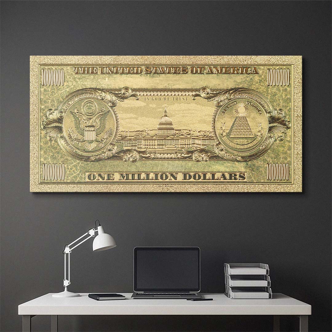 Golden Million Dollars canvas art