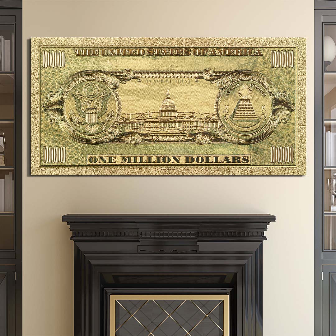 Golden Million Dollars canvas art