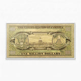 Golden Million Dollars canvas wall art