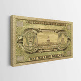 Golden Million Dollars canvas wall art