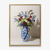 Golf Vase canvas with gold frame