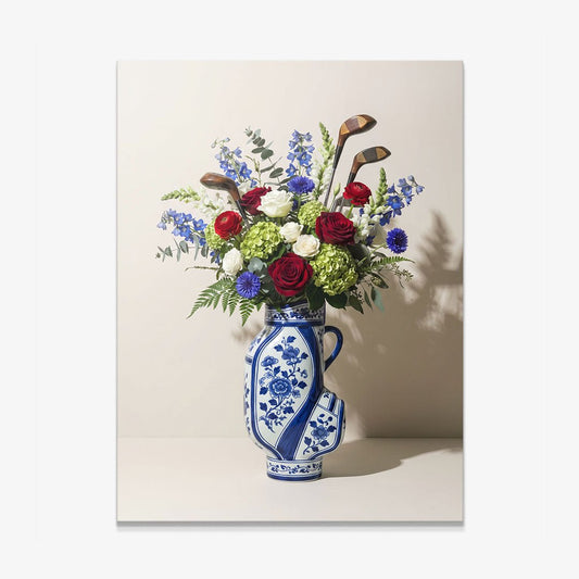 Golf Vase canvas wall art