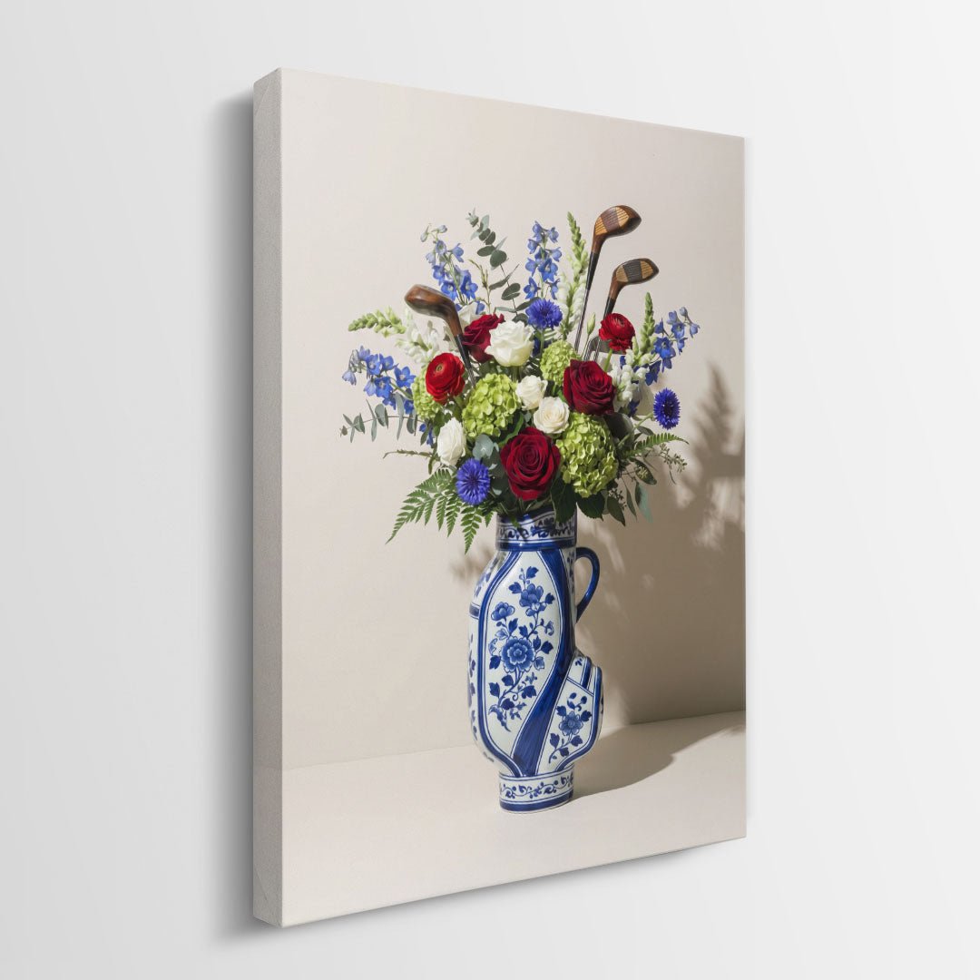 Golf Vase canvas wall art