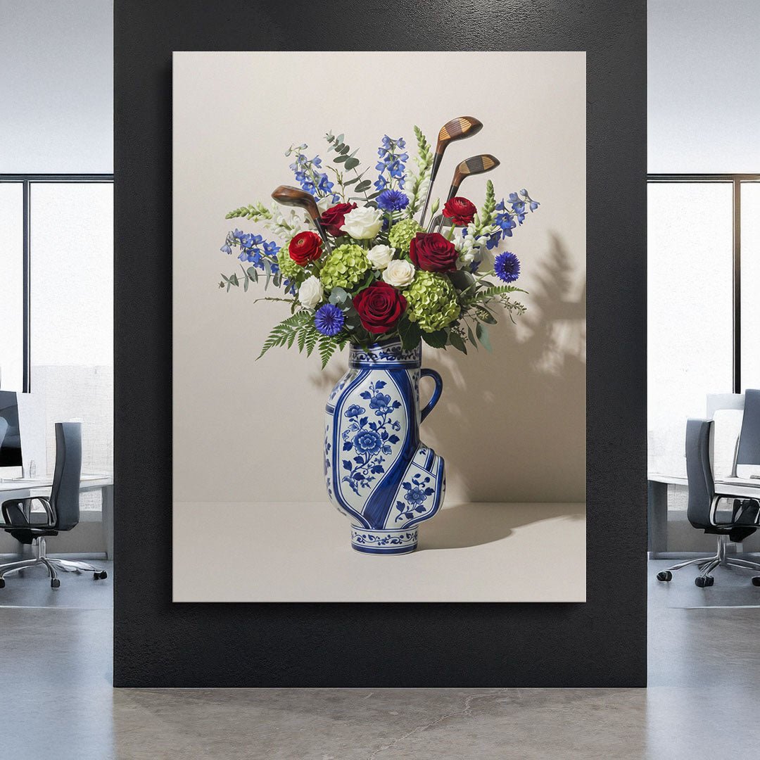 Golf Vase canvas wall art