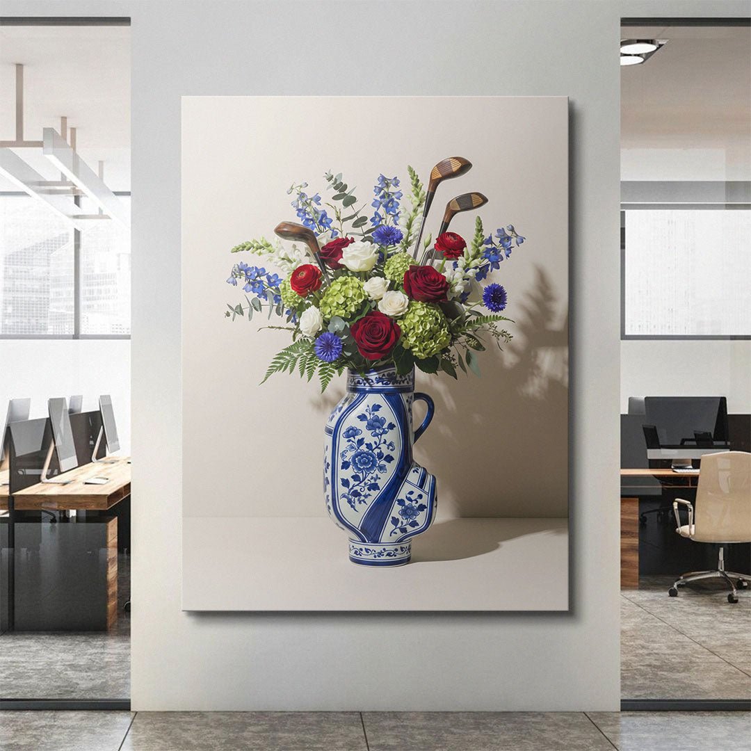 Golf Vase canvas wall art