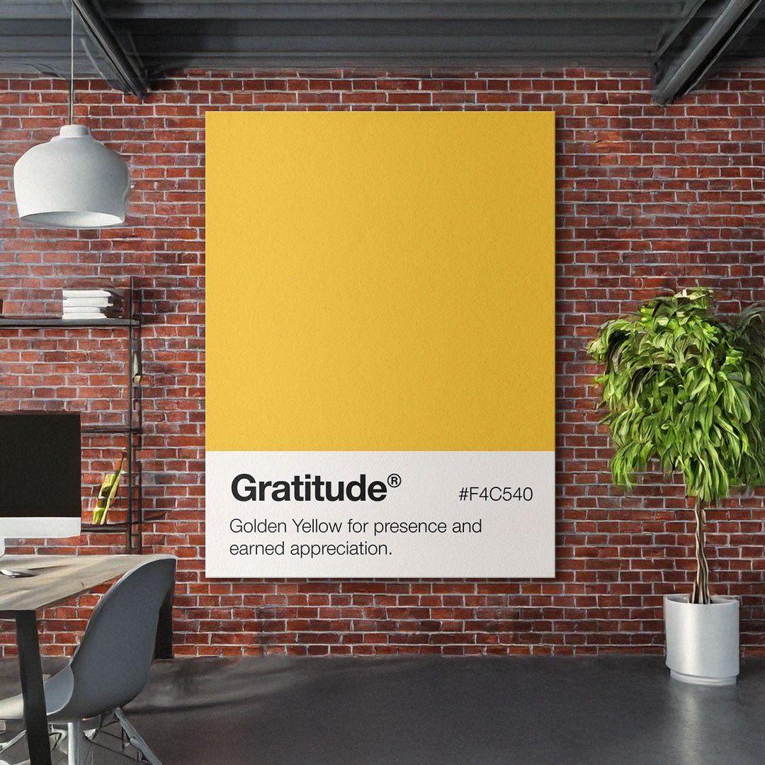 Gratitude Palette motivational canvas wall art