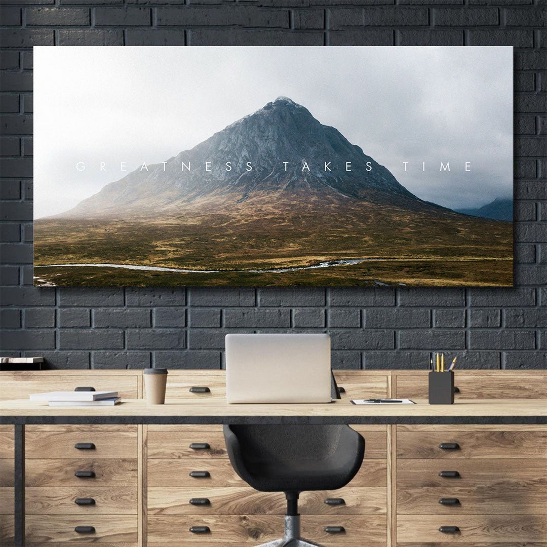 Greatness Takes Time canvas art